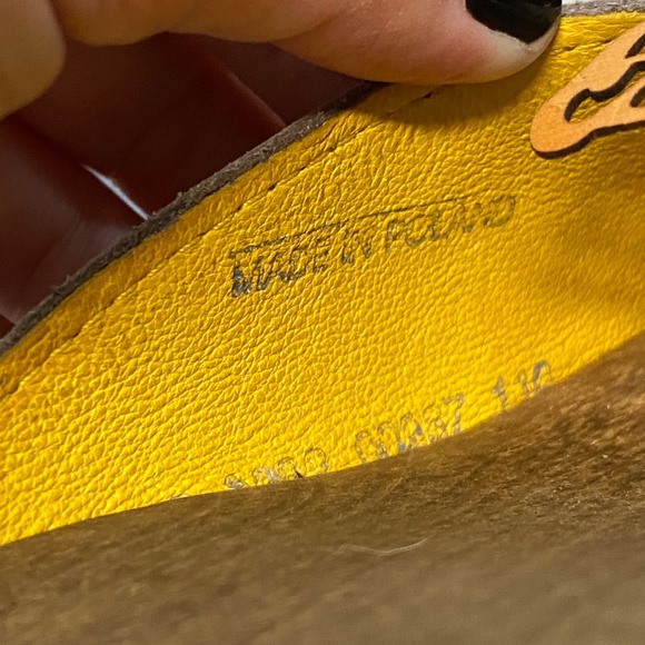 Sanita Size 40 Slip On Sandals Laser Cut Leather Flower Detail So Pretty! - Picture 10 of 12